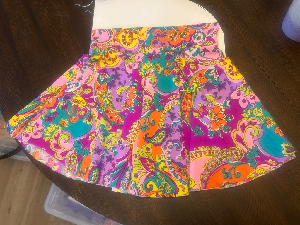 Multicolor Paisley Festival Skirt