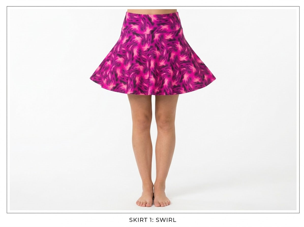 Pink Swirl Festival Skirt