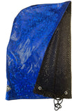 Holographic Blue Festi Hood