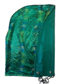 Green Metallic Festival Hood