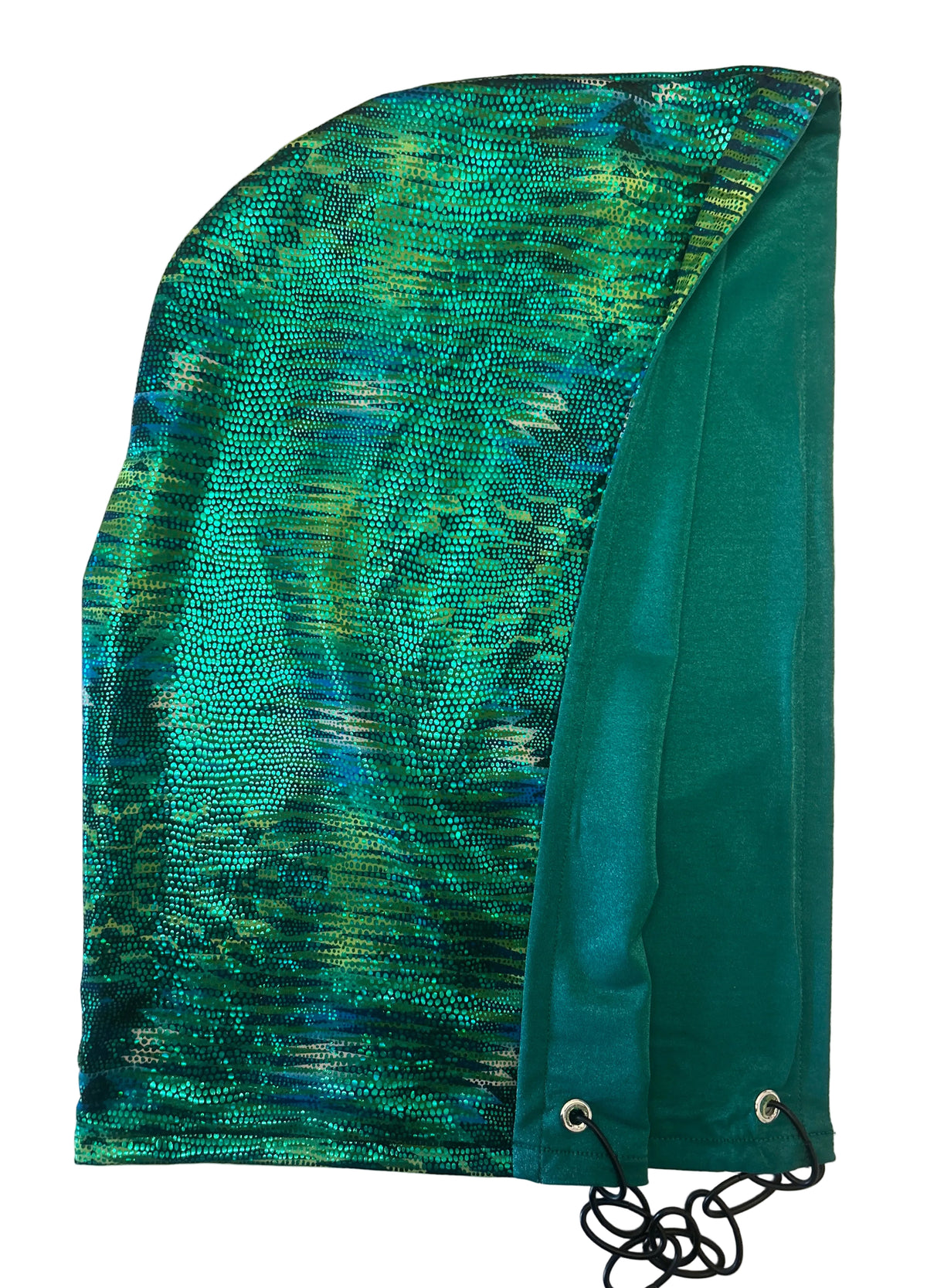 Green Metallic Festival Hood
