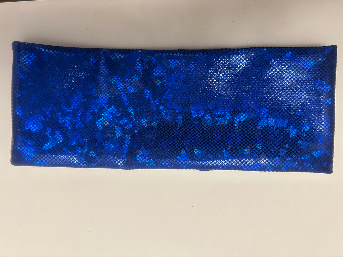 Holographic Electric Blue Headband