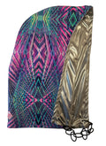 Neon Geometric Festival Hood