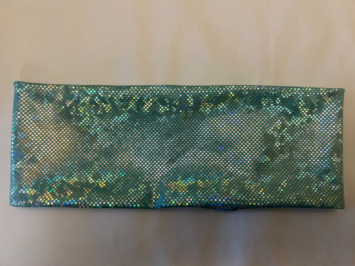 Teal Holographic headband