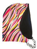 Pink Swirl reversible festival hood