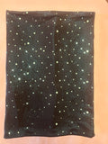 Black Holographic Dots festival face mask