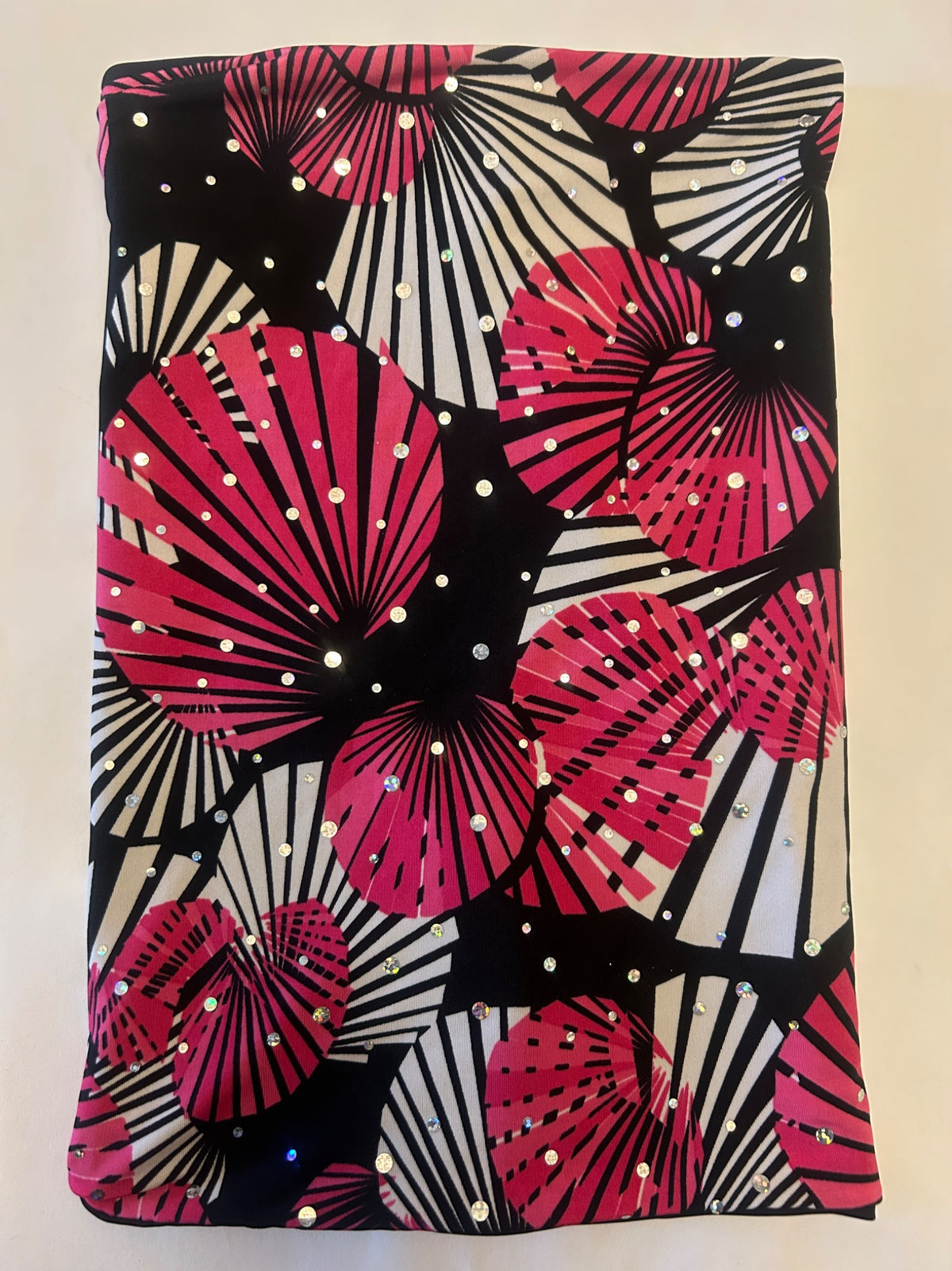 Pink Fan Sparkle festival face mask
