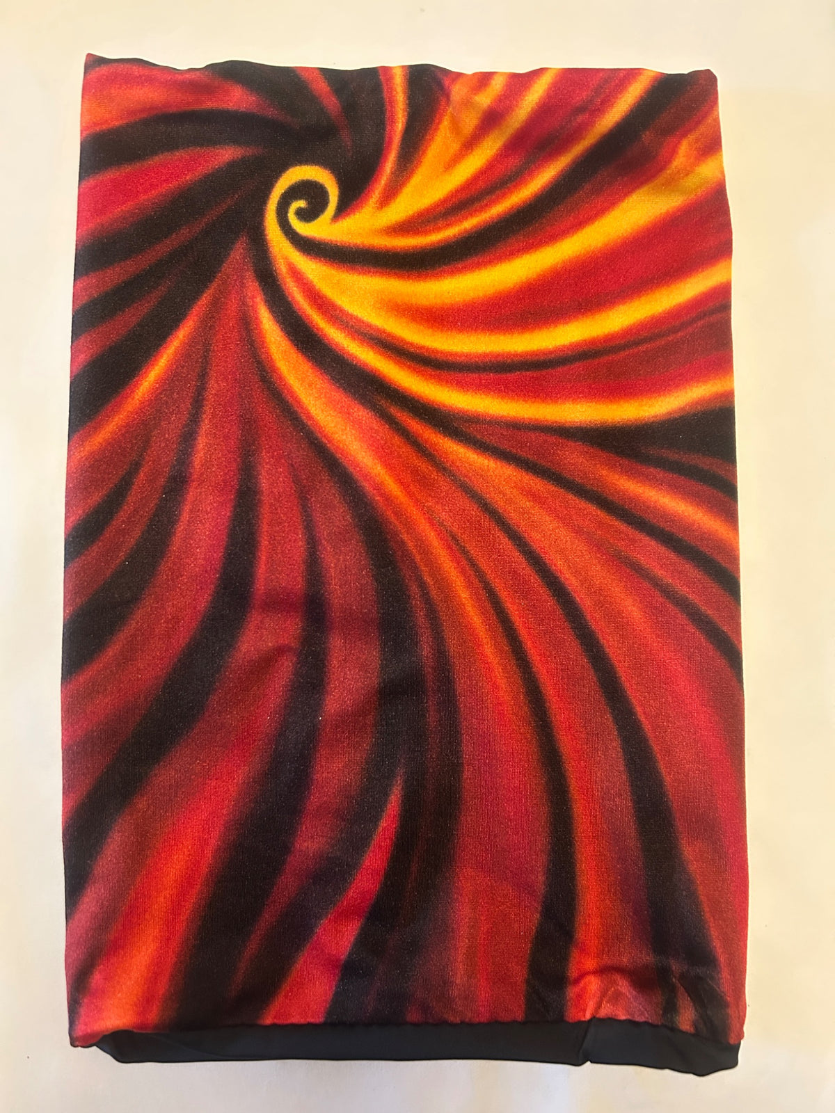 Red Orange Vortex festival face mask