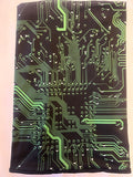Green Circuit Board festival face mask
