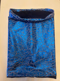 Metallic Electric Blue festival face mask