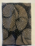Black Gold Starburst festival face mask