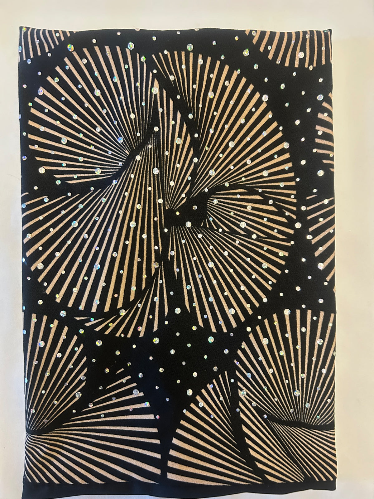 Black Gold Starburst festival face mask