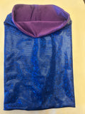 Royal Blue Holographic Purple Lining
