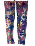 Iridescent Purple Gold rave sleeve pair