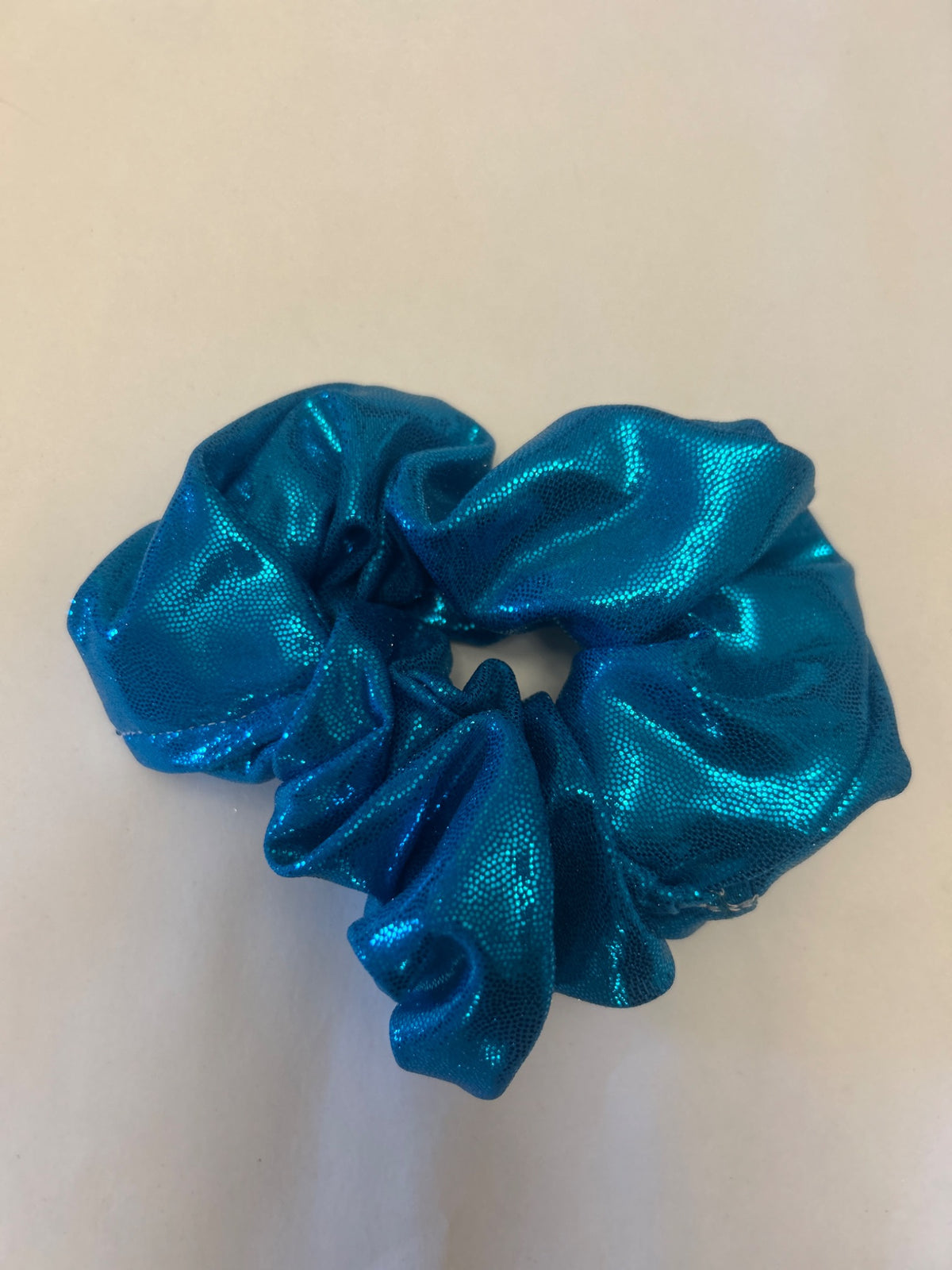 Metallic Blue hair scrunchie
